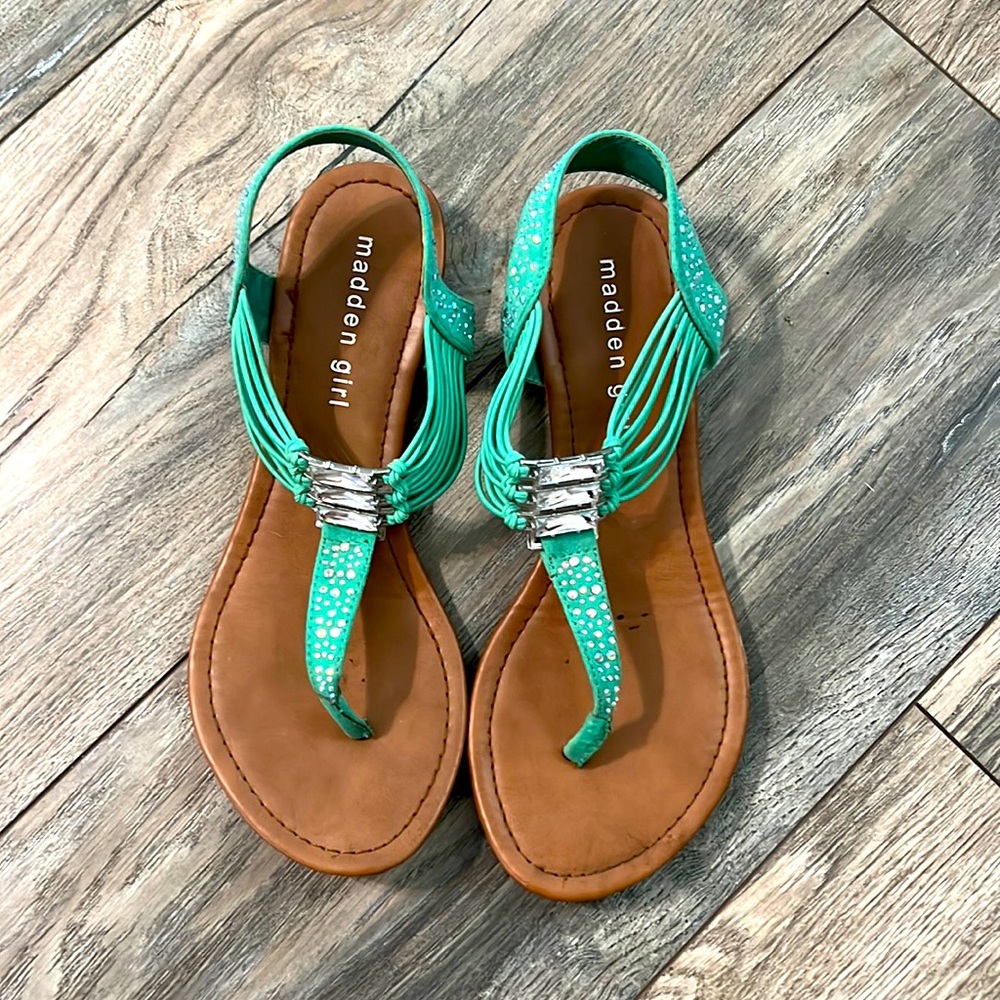 2 for $15 ⭐️ Madden girl teal T-strap flat
